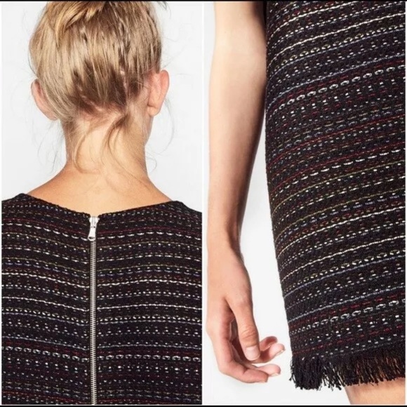 Zara Trafaluc Collection Fringe Dress Jacket Med - Picture 4 of 12